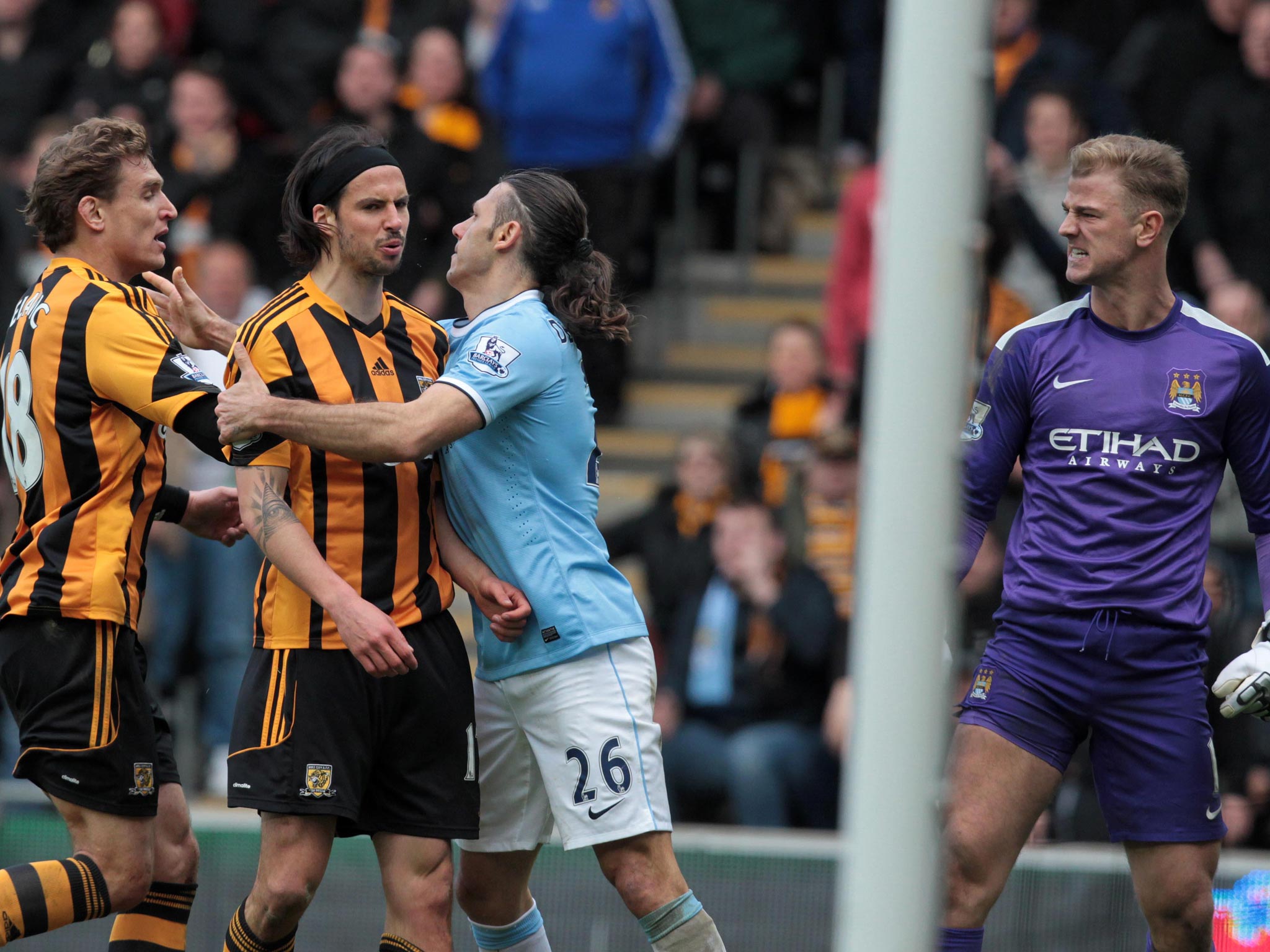 George Boyd has been banned for three matches by the FA for spitting at Manchester City goalkeeper Joe Hart