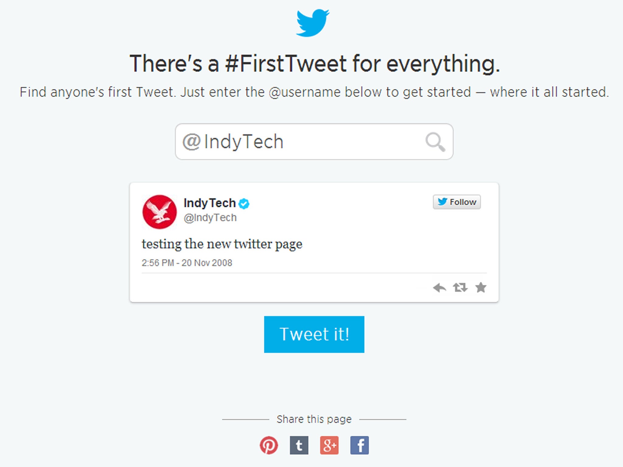 IndyTech's first tweet: not much in terms of content, but we're quite happy with getting onboard in 2008.