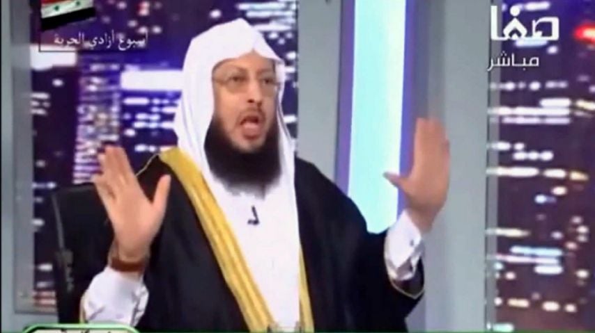 Sheikh Mohammad al-Zughbi (below) preaches on YouTube