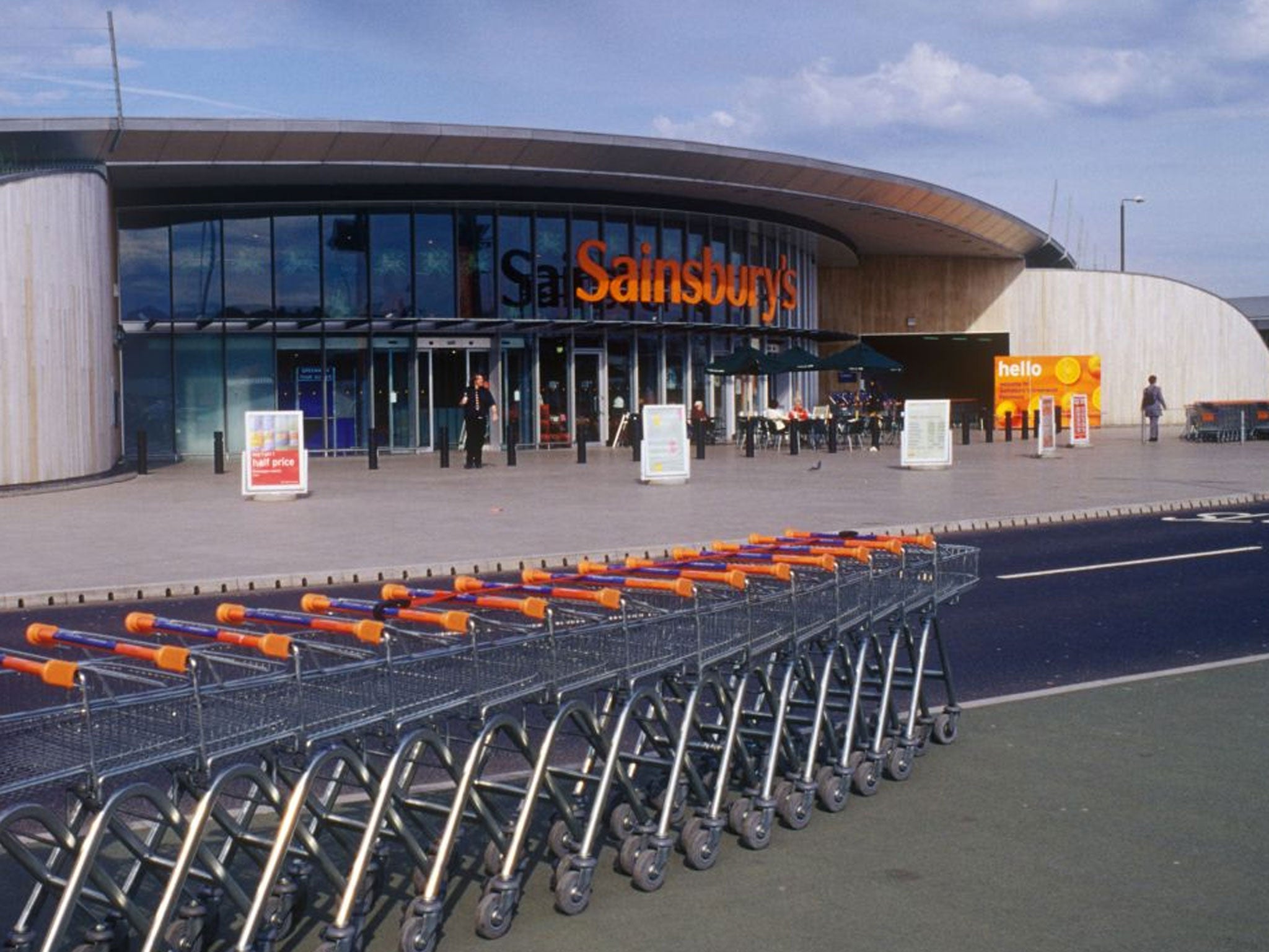 Greenwich Peninsular South East London UK Sainsbury's supermarket opened 2000 architect Nicholas Grimshaw ecological design