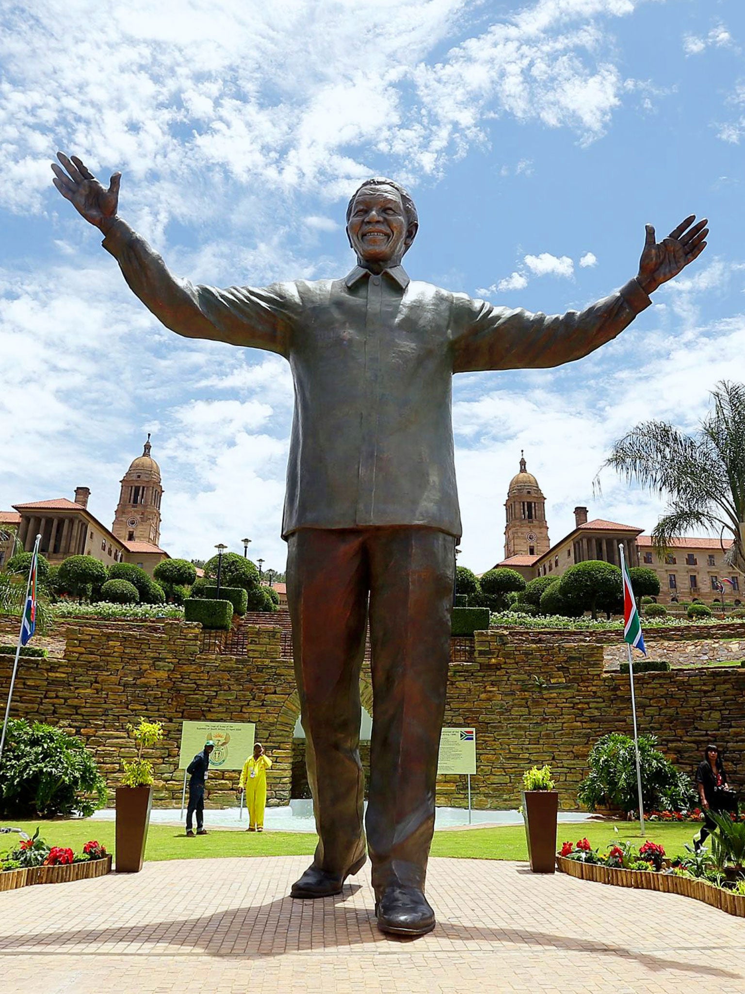 Memorial man: the bronze of Mandela in Pretoria