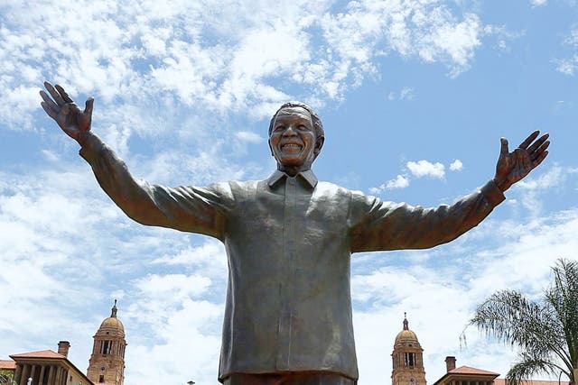 Memorial man: the bronze of Mandela in Pretoria