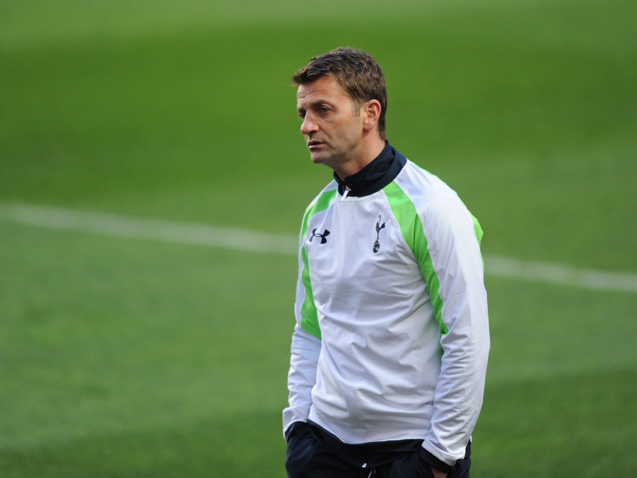 Tim Sherwood looks on from the touchline