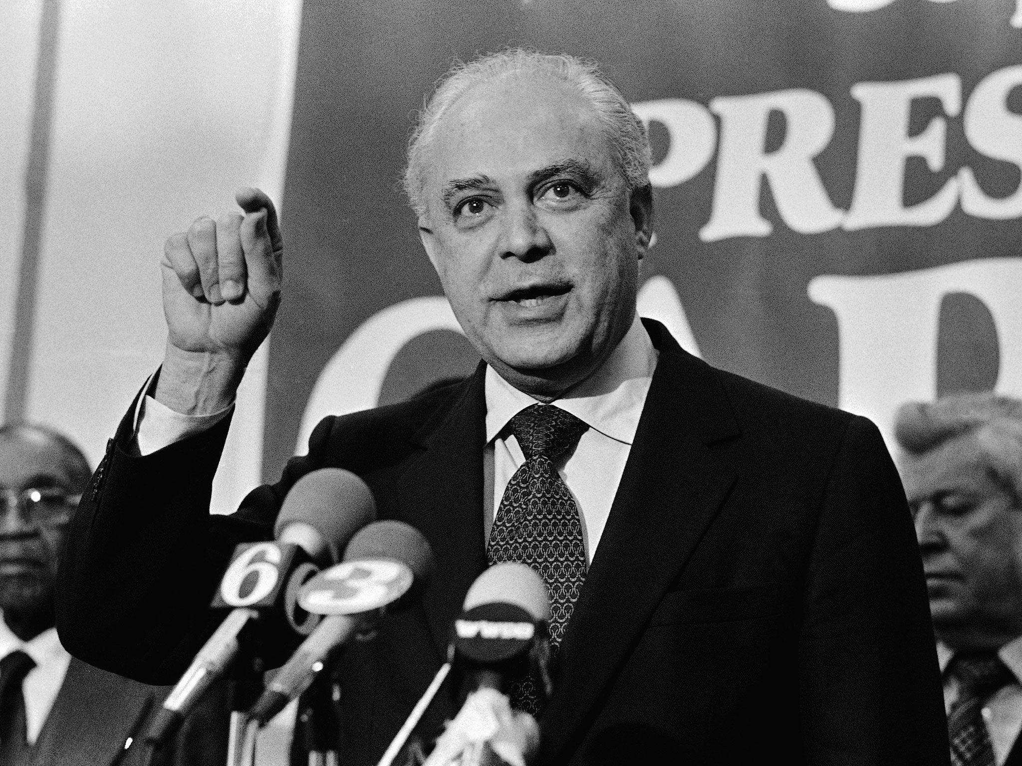 Strauss on the campaign trail for Jimmy Carter in 1980