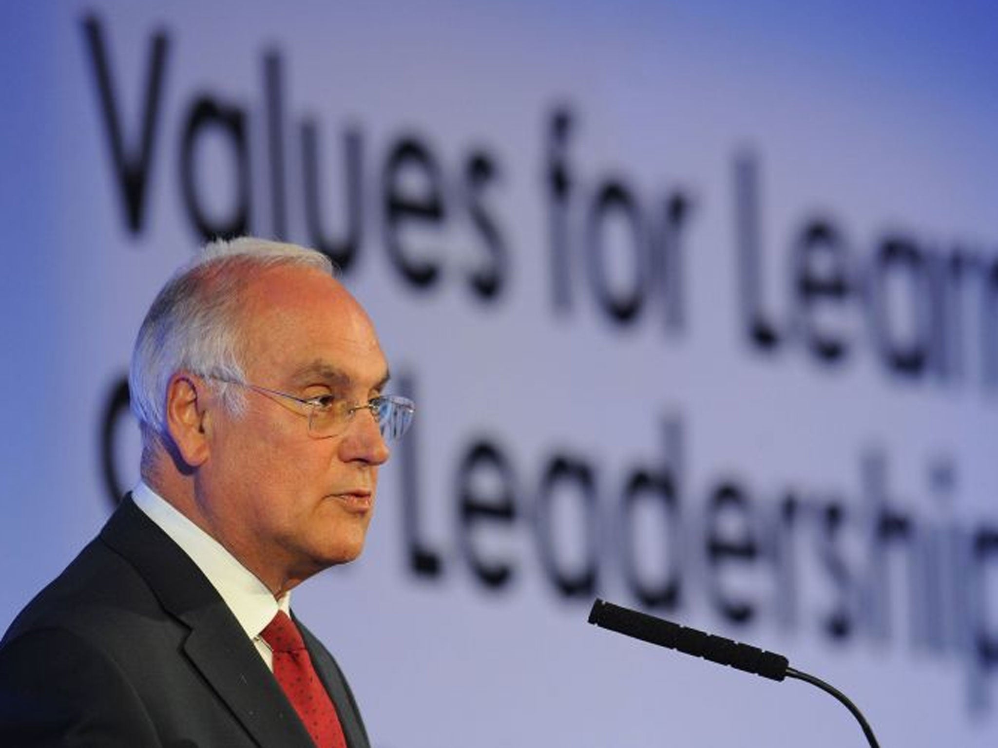 Chief Inspector of Schools in England and Head of Ofsted Sir Michael Wilshaw gives a speech during the ASCL Annual Conference at the Hilton Metropole, Birmingham