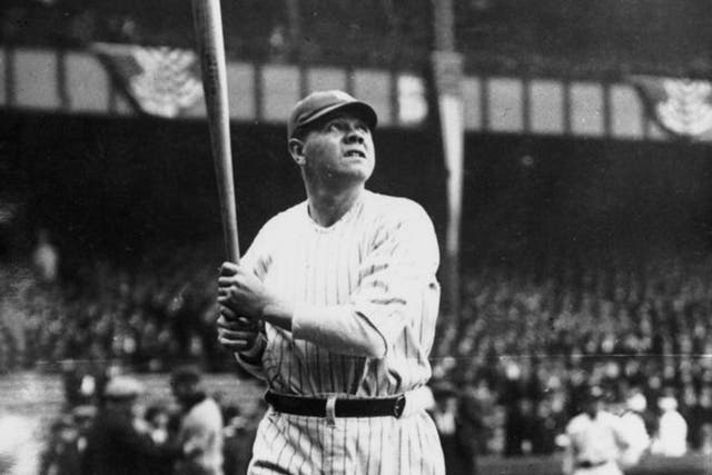 American baseball player 'Babe' Ruth (George Herman Ruth, 1895 - 1948) 