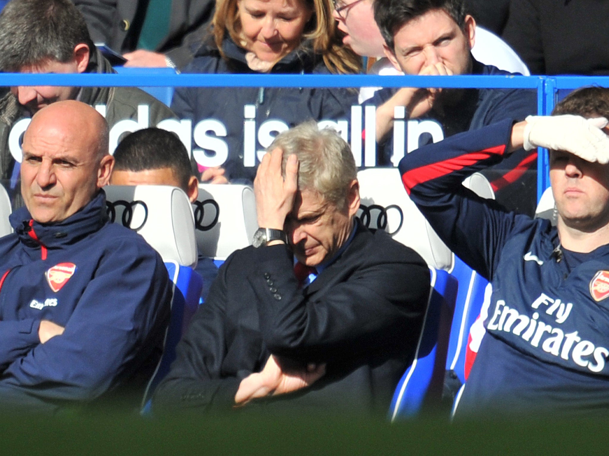 Arsene Wenger accepted the blame for Arsenal's 6-0 defeat against Chelsea
