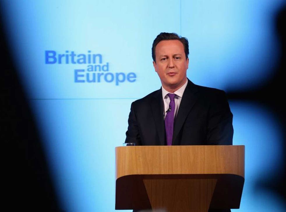 Shifting stand: David Cameron seems to have accepted there will be no further expansion of Britain’s pick'n’mix deal