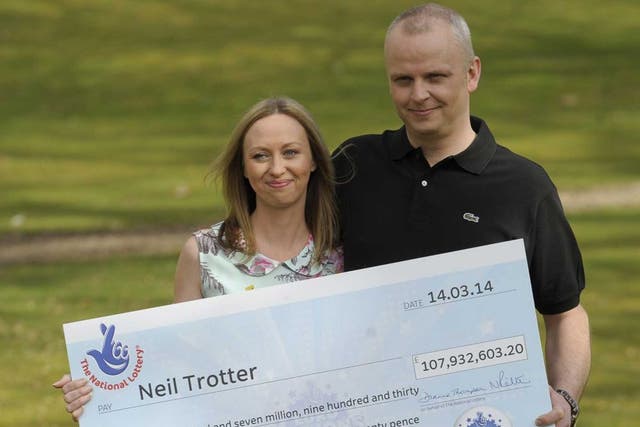 Does money bring happiness? Lottery winner Neil Trotter remains to find out