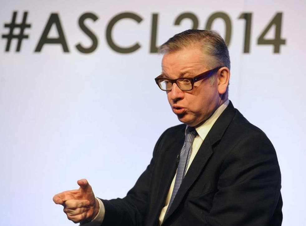 Gove at the conference 