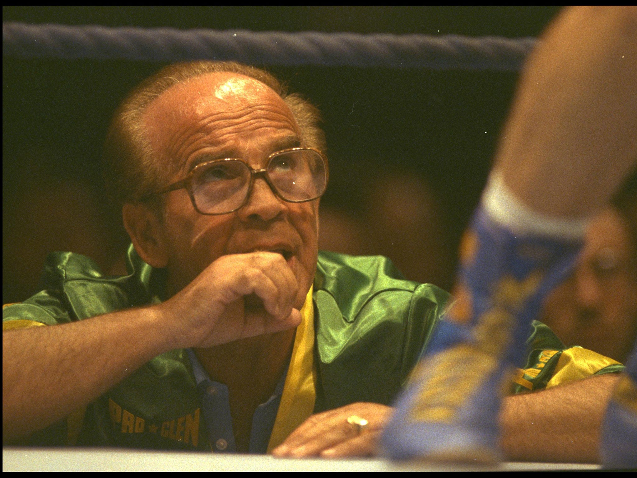 Duff at ringside in 1990: the dominance of his cartel was finally broken by the emergence of Frank Warren