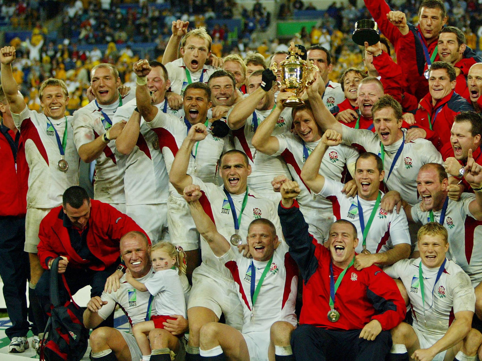 England's victorious 2003 Rugby World Cup squad
