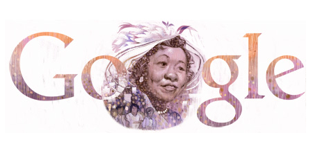 The US Google Doodle celebrating Dorothy Height's 102nd birthday on 24 March, 2014.