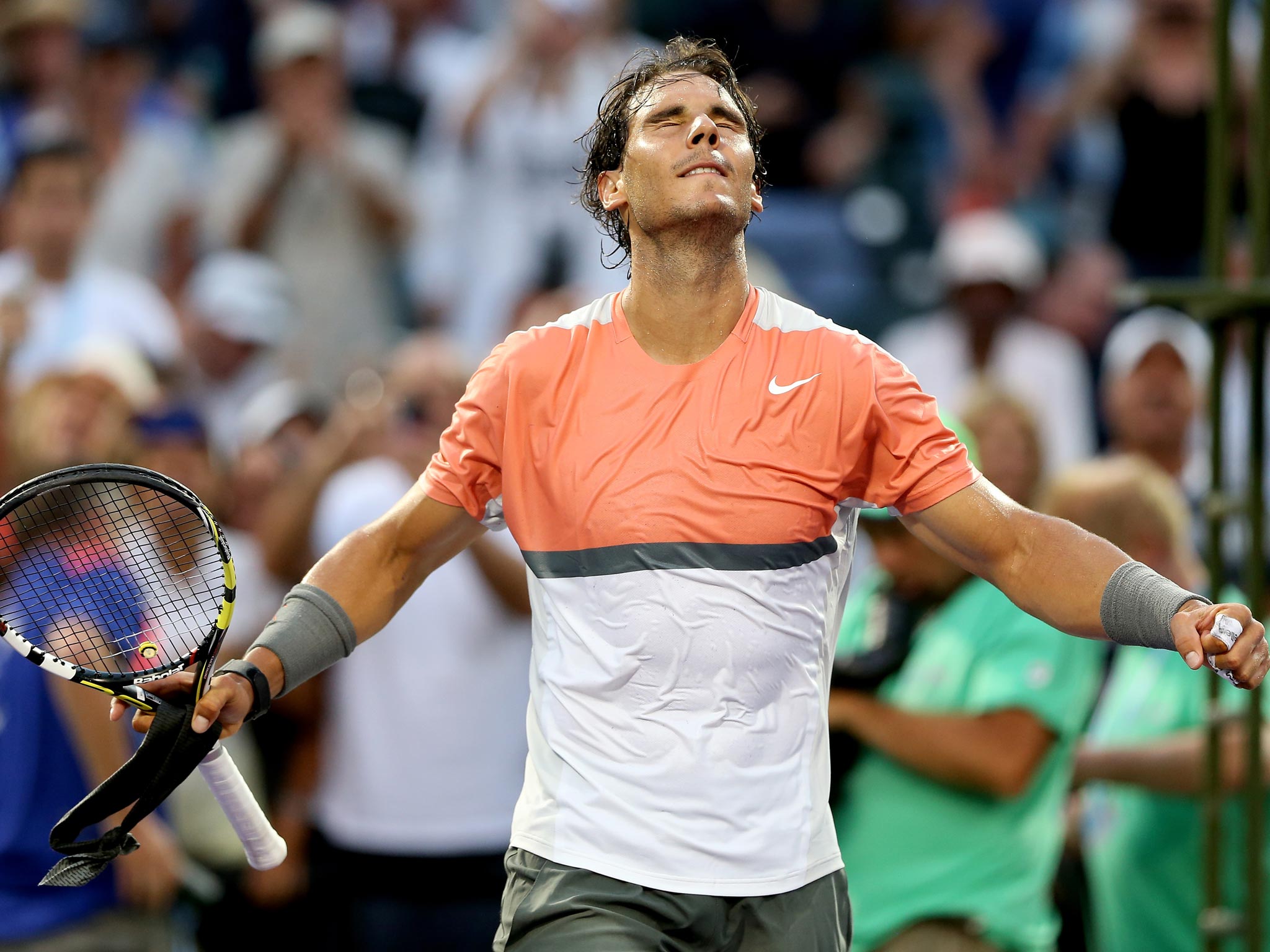 Rafael Nadal dropped just one game as he crushed Denis Istoman 6-1 6-0