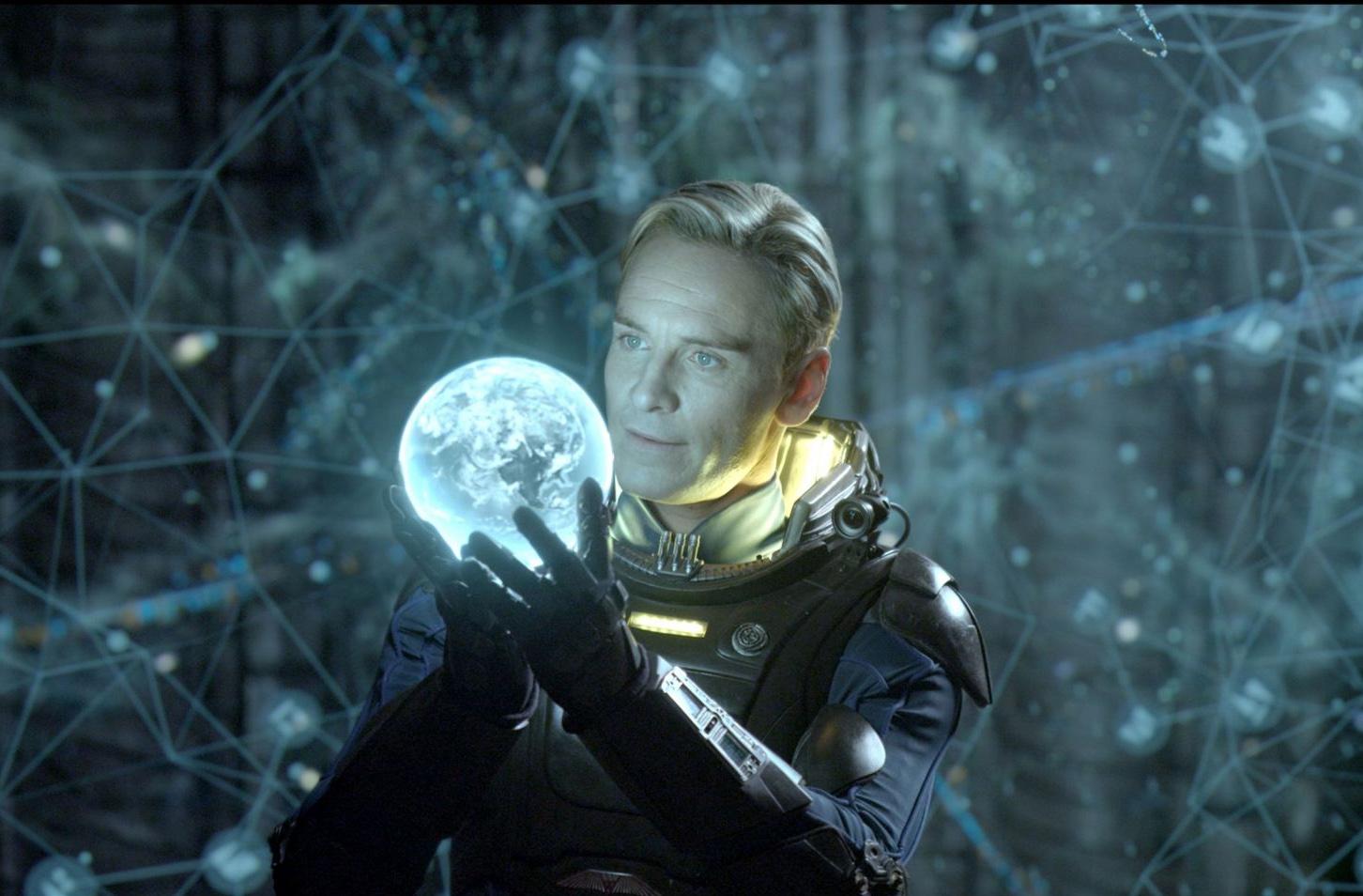 Michael Fassbender stars in Prometheus