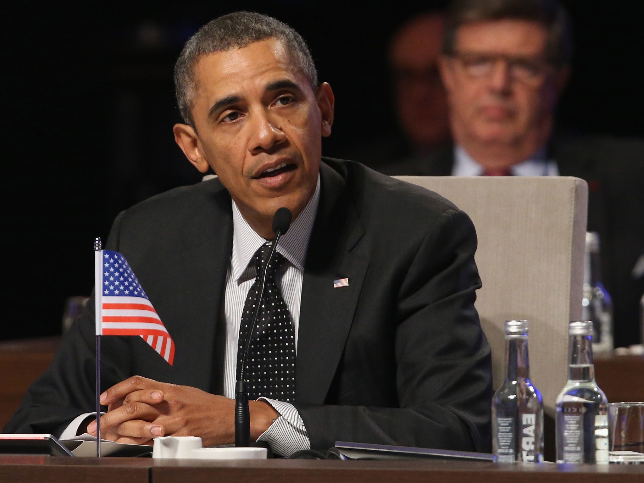 President Barack Obama speaks at the closing session of the 2014 Nuclear Security Summit on March 25, 2014 in The Hague