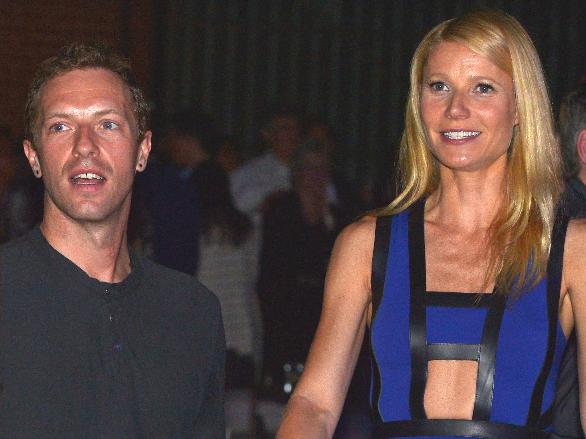Actress Gwyneth Paltrow and Coldplay singer Chris Martin, pictured at a charity event in January