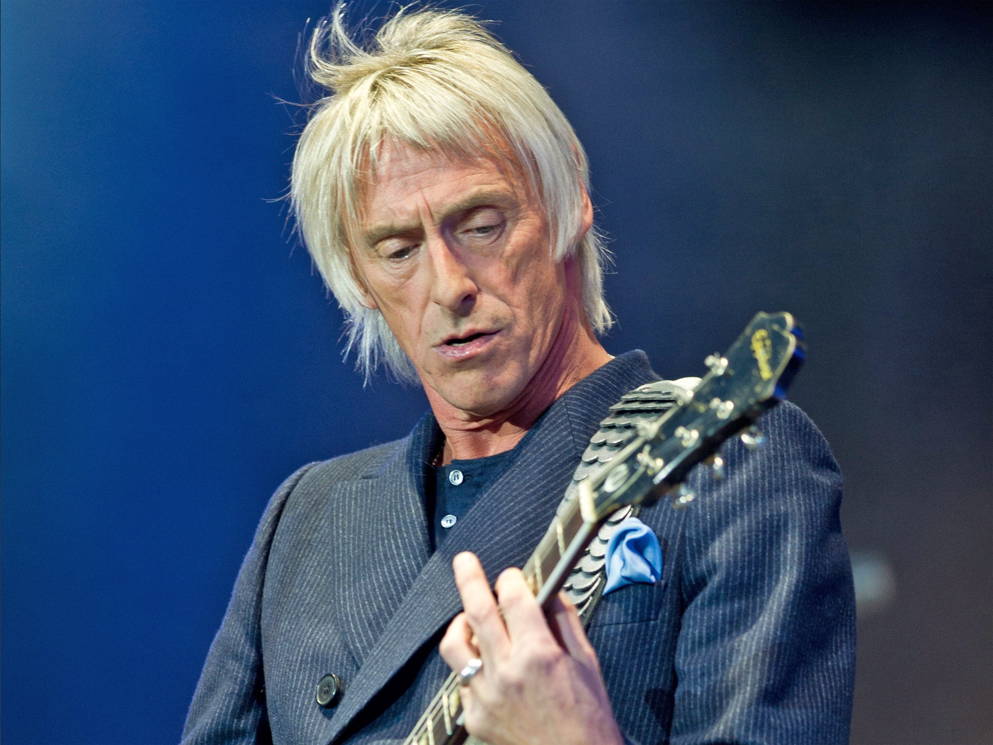 Paul Weller, aka the Modfather, performing at last year’s Isle of Wight Festival in Newport