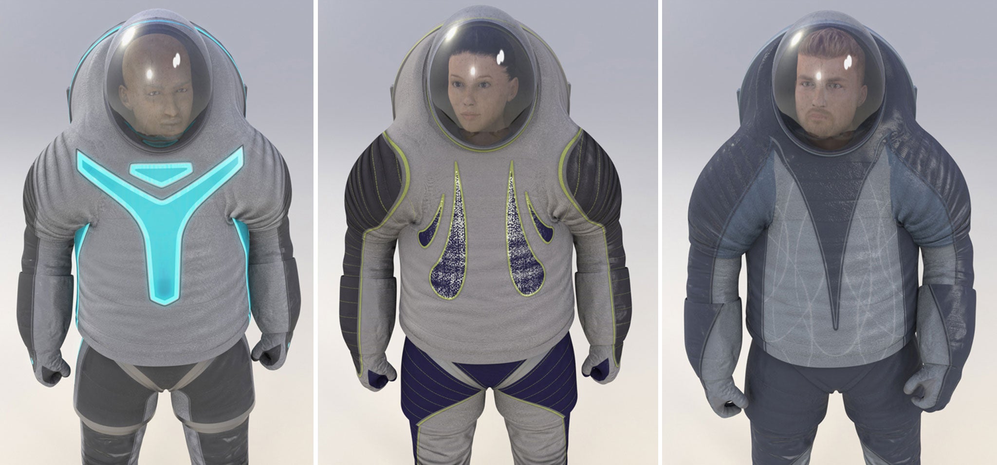 Nasa spacesuits - now with go faster stripes!