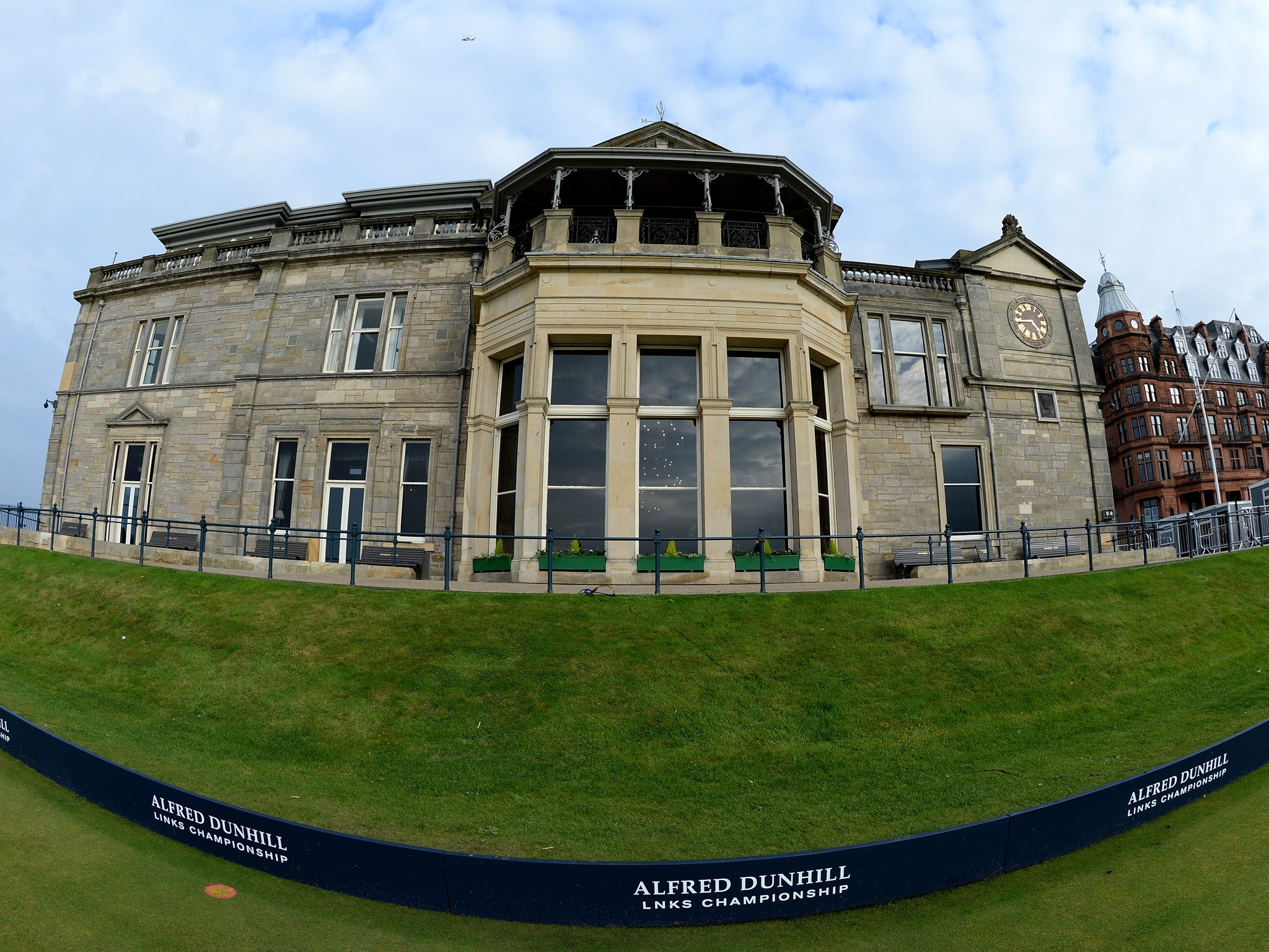 General view of the Clubhouse of the Royal and Ancient Golf Club at St Andrews