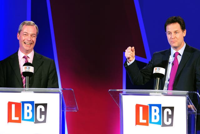 Nigel Farage: If Nick Clegg is a passionate supporter of the EU then why isn’t he standing up proudly?