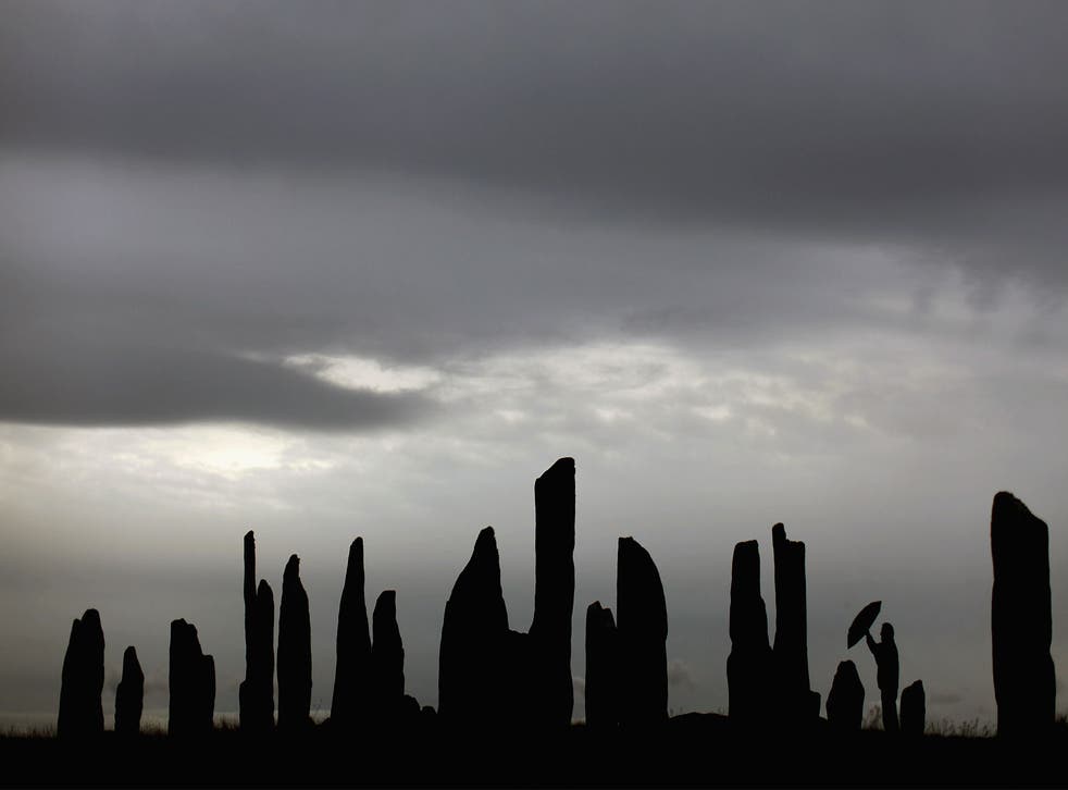 The Callandish standing stones on the isle of Lewis