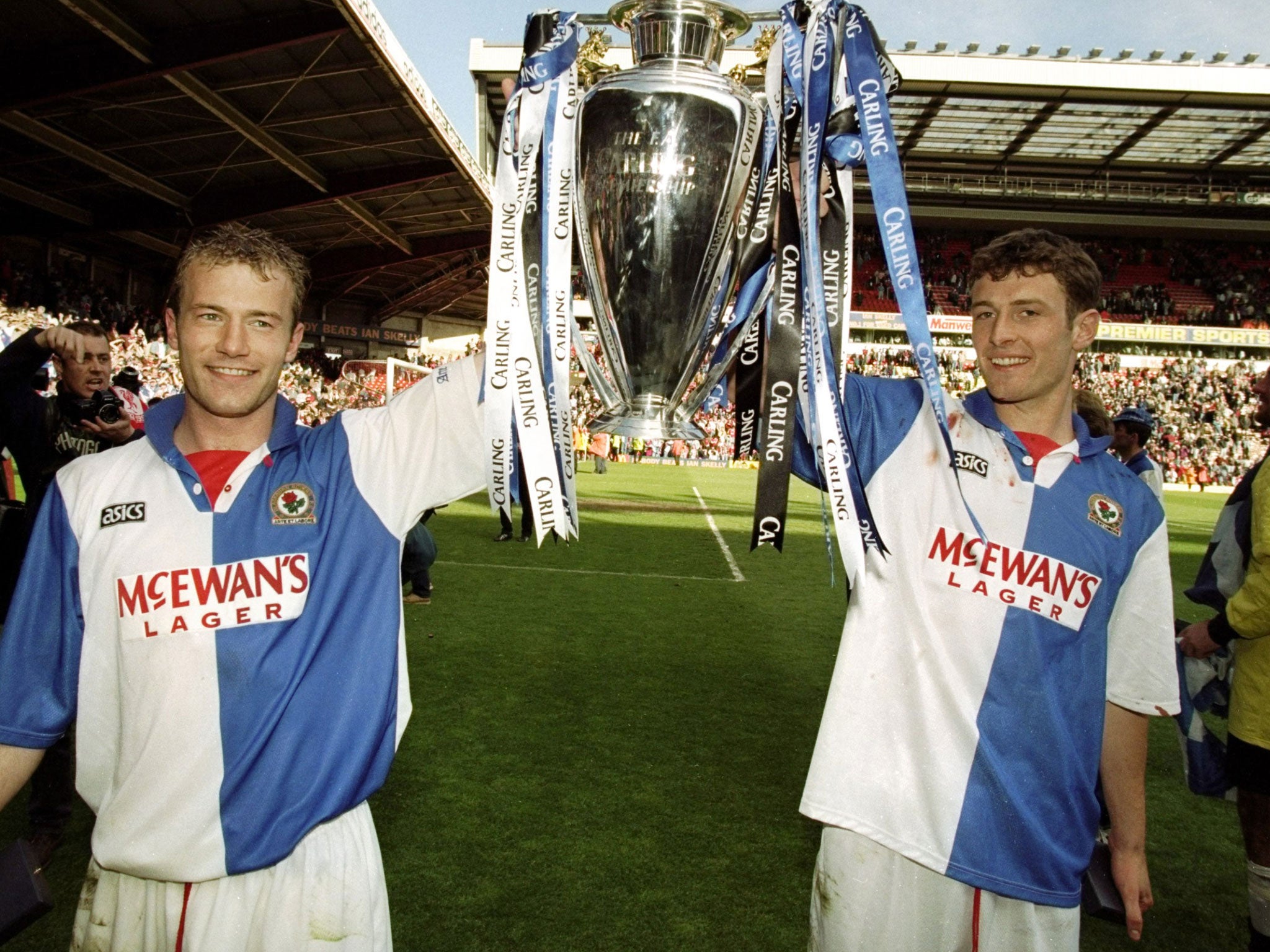 Blackburn became champions on the final day of the 1994/95 season (Getty)