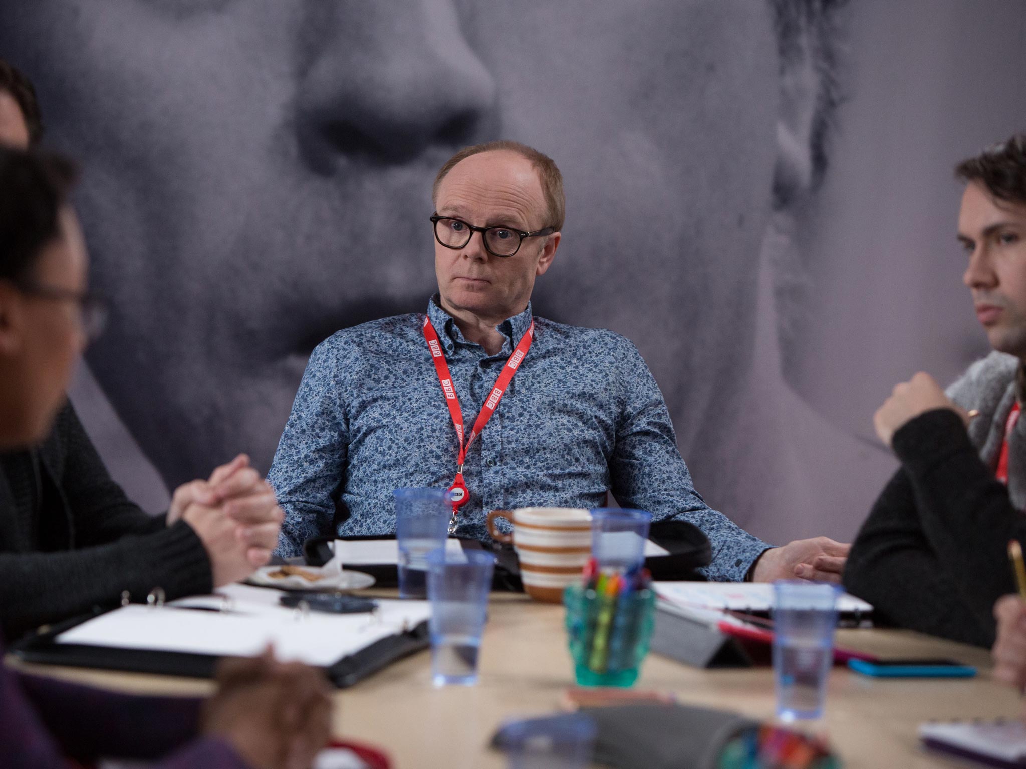 Moment of spoof: Jason Watkins in BBC2 comedy ‘W1A’