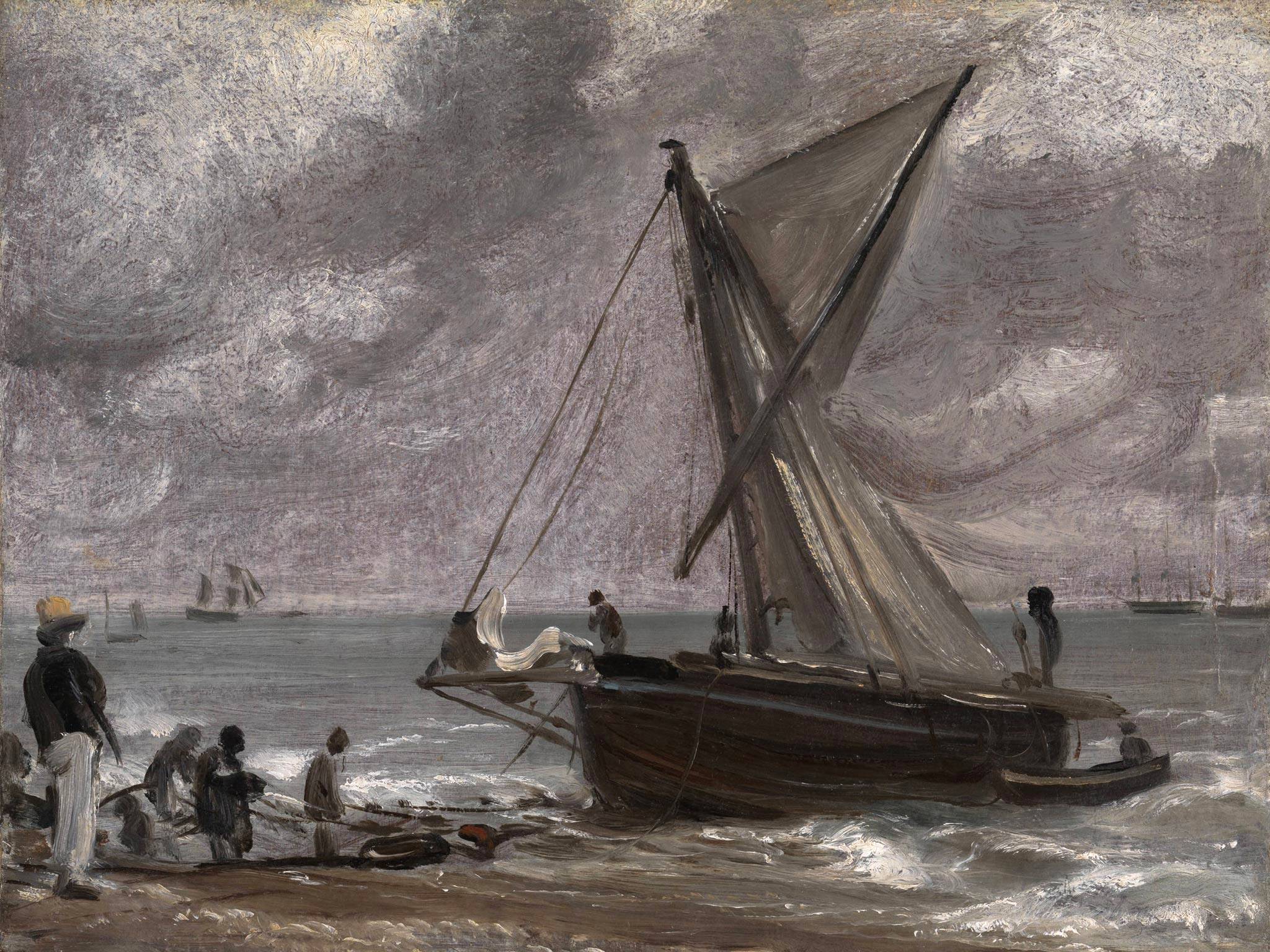 John Constable’s ‘Beaching a Boat, Brighton’, 1824, vanished from a vault in Budapest in 1944