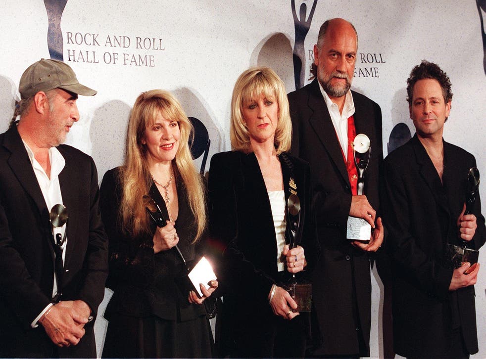 Band members John McVie, Stevie Nicks, Christine McVie, Mick Fleetwood and Lindsay Buckingham in New York in 1998