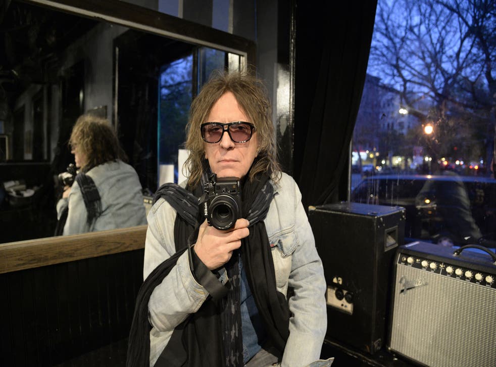 Mick Rock holds the Nikon Df as he revisits the places that inspired his early work, including the popular music venue in East Village, Niagara where he recently shot The Black Keys and Brandon Flowers