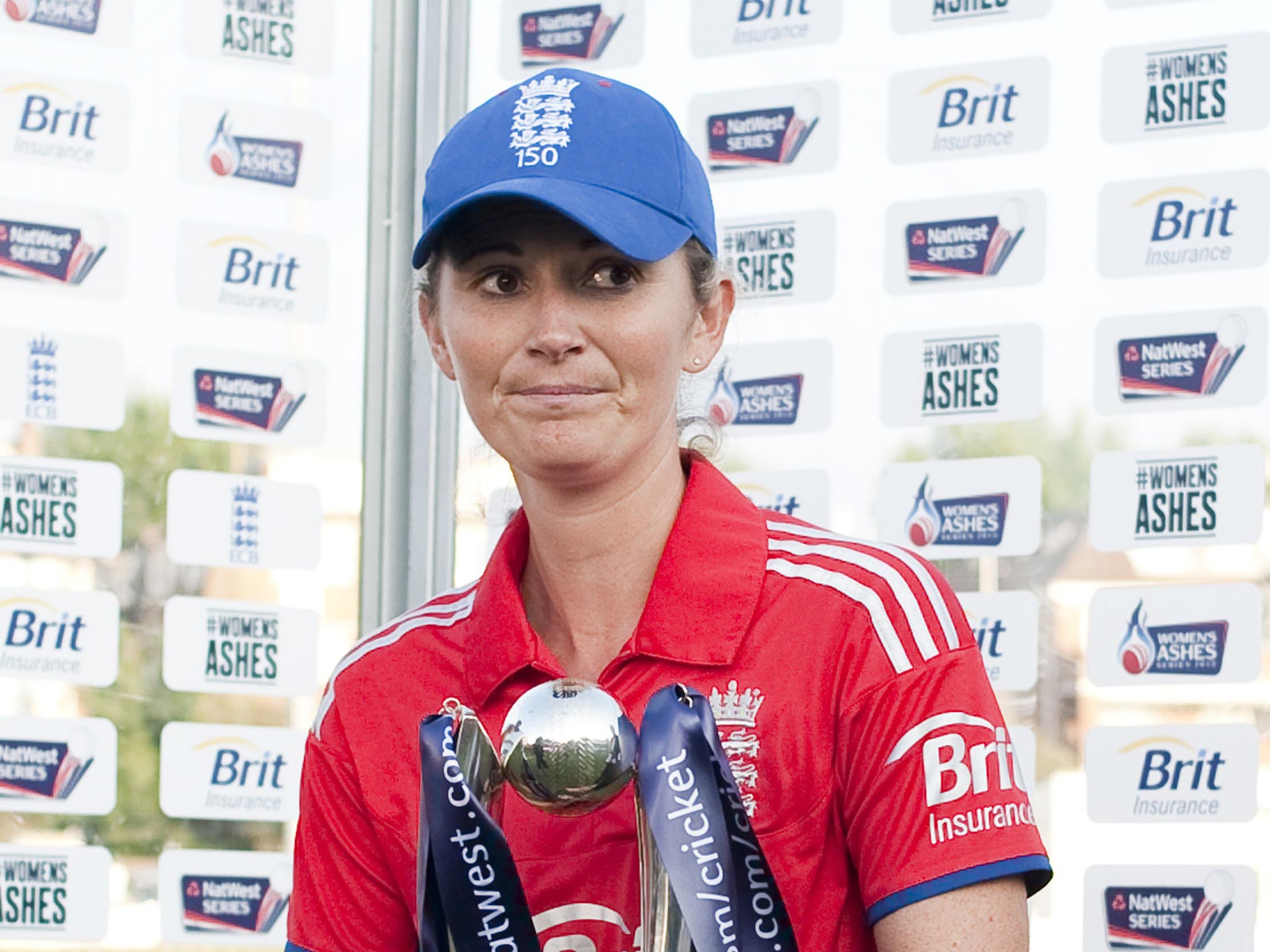 England captain Charlotte Edwards scored 80 against Bangladesh but then was forced to leave the field