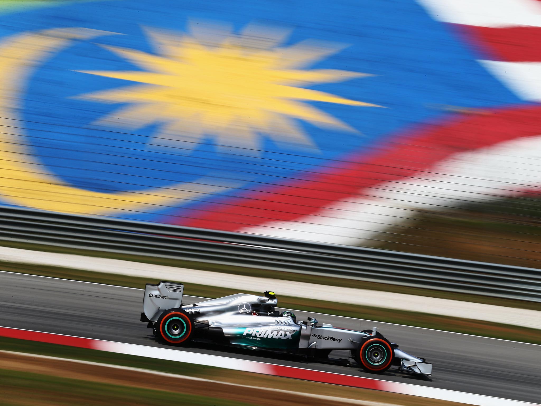 Nico Rosberg, winner of the Australian Grand Prix, was fastest at the end of practice in Malaysia yesterday