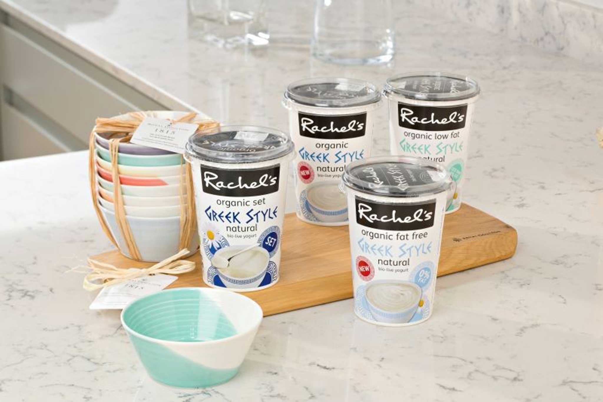 Promotional packs of Rachel's yoghurt carry a code – check it on the website to see if you've won a set of Royal Doulton bowls