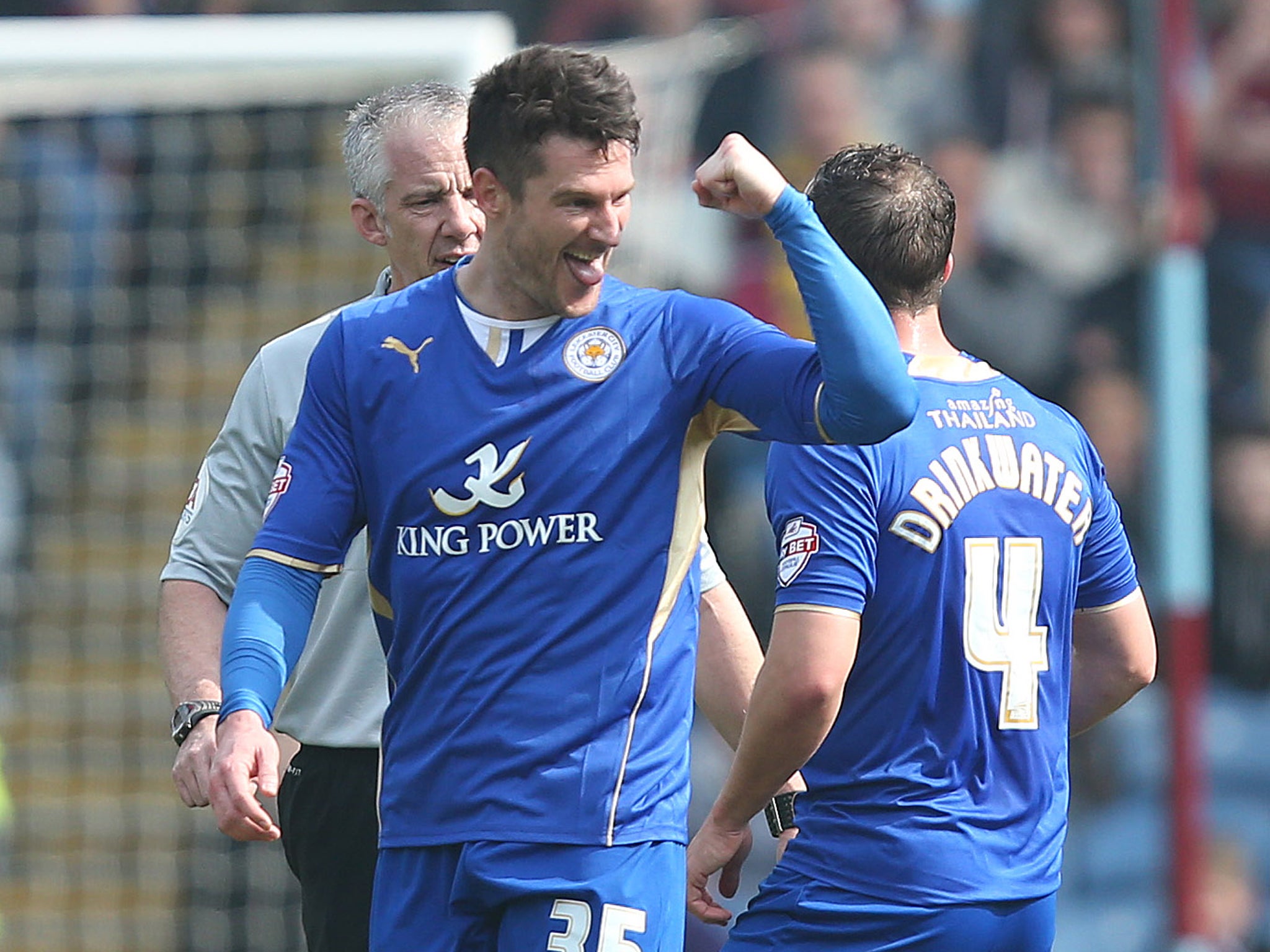 David Nugent scored Leicester's opener in the 2-0 win over Burnley