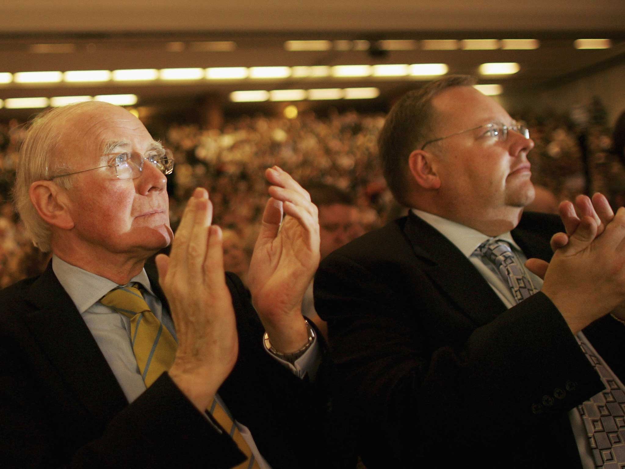 Lord Rennard (right) at the Liberal Democrat conference