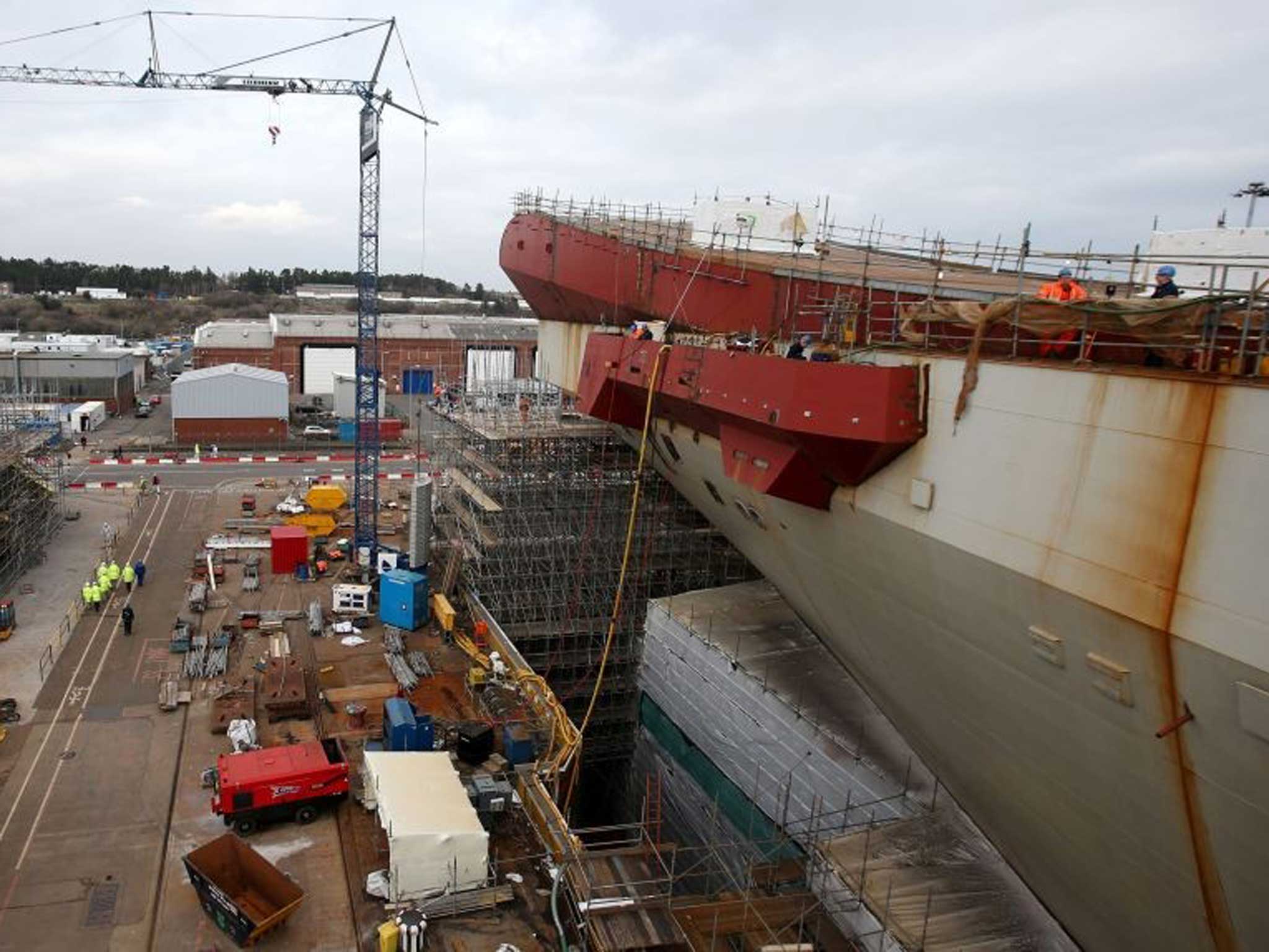 British carriers will be completed at Rosyth, says a senior naval source