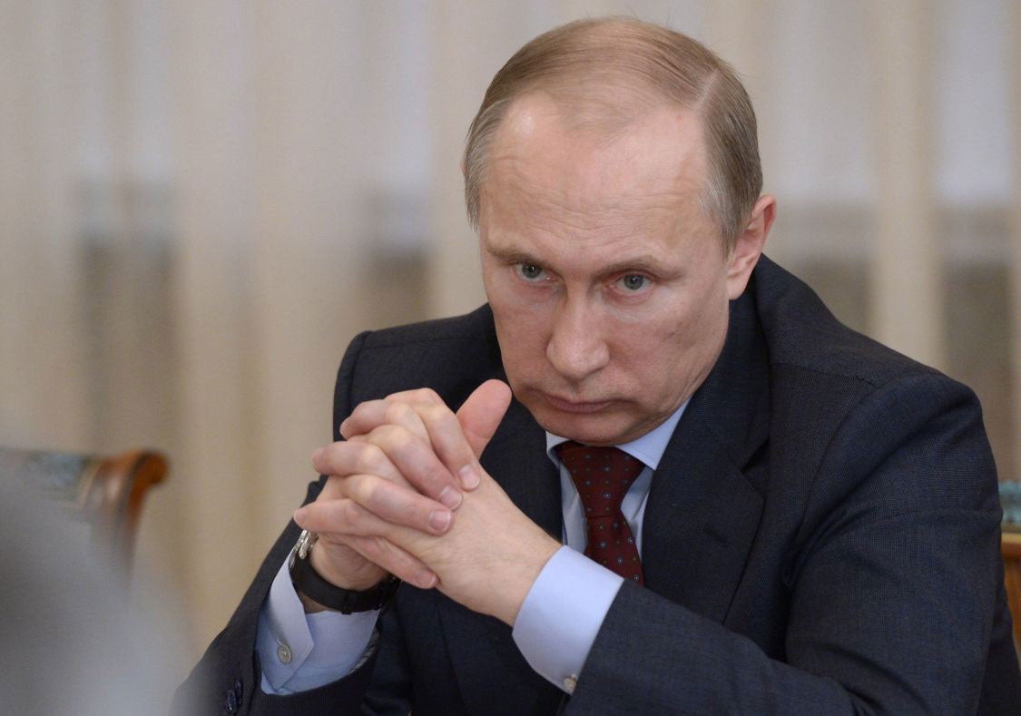Putin said Russia needs to "fight for its interests" online