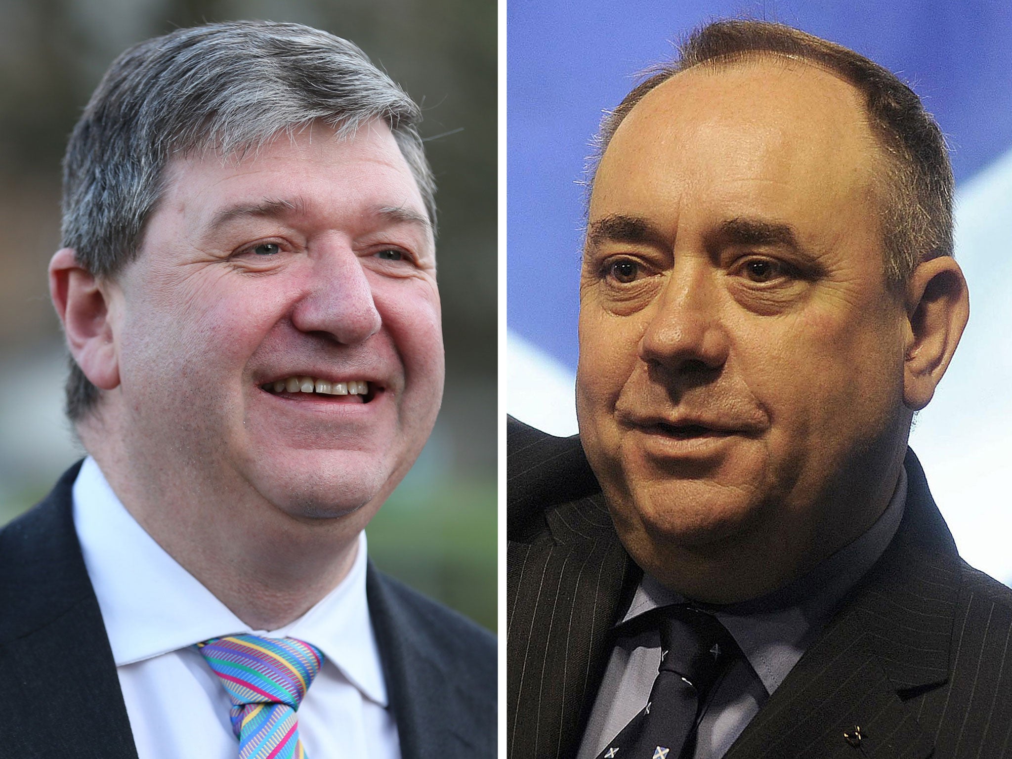 Alex Salmond (right) and Scottish Secretary Alistair Carmichael, who has warned that Scotland could end up voting for independence because those in favour of remaining part of the UK could leave it too late to make their voices heard