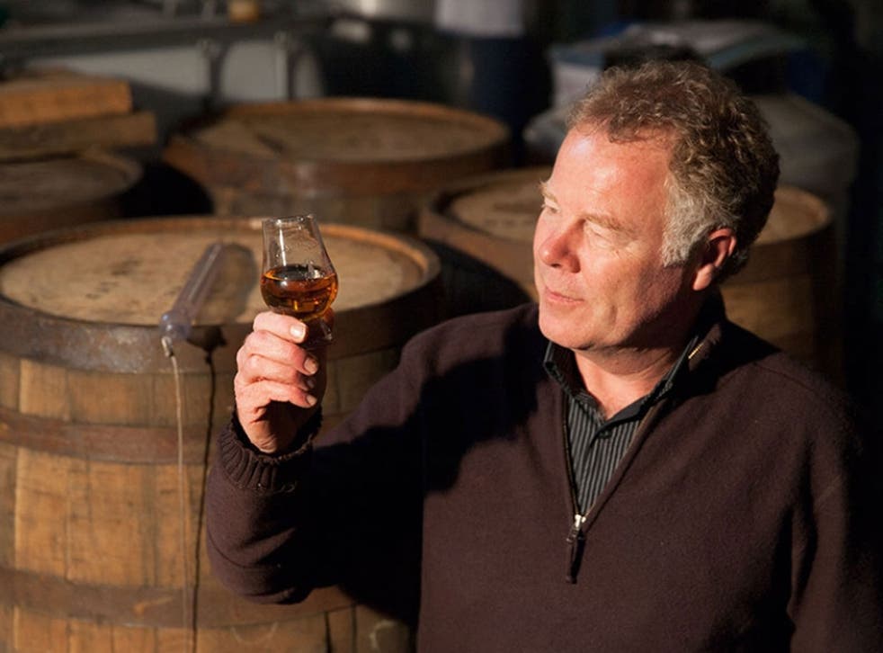Victorious Patrick Maguire at his Sullivans Cove distillery in Tasmania. The French Oak Cask barrel was described as having 'excellent balance' and 'a touch of smoke'