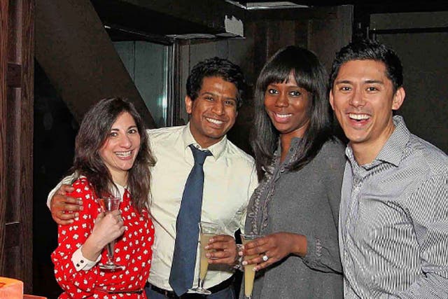 London Live presenters, from the left, Louise Scodie, Gavin Ramjaun, Claudia- Liza Armah, and Marc Edwards