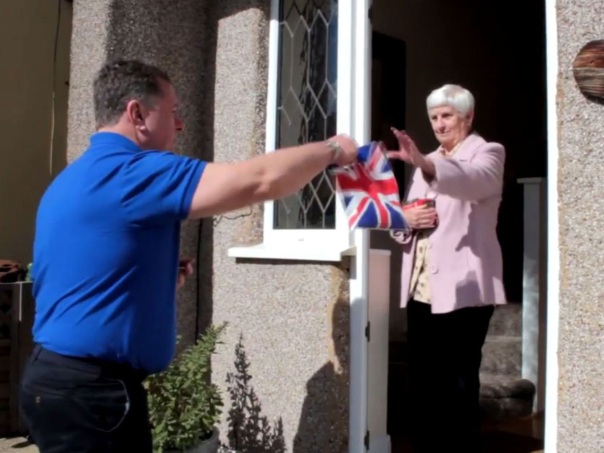 A scene from the BNP’s YouTube video advising activists on food donations