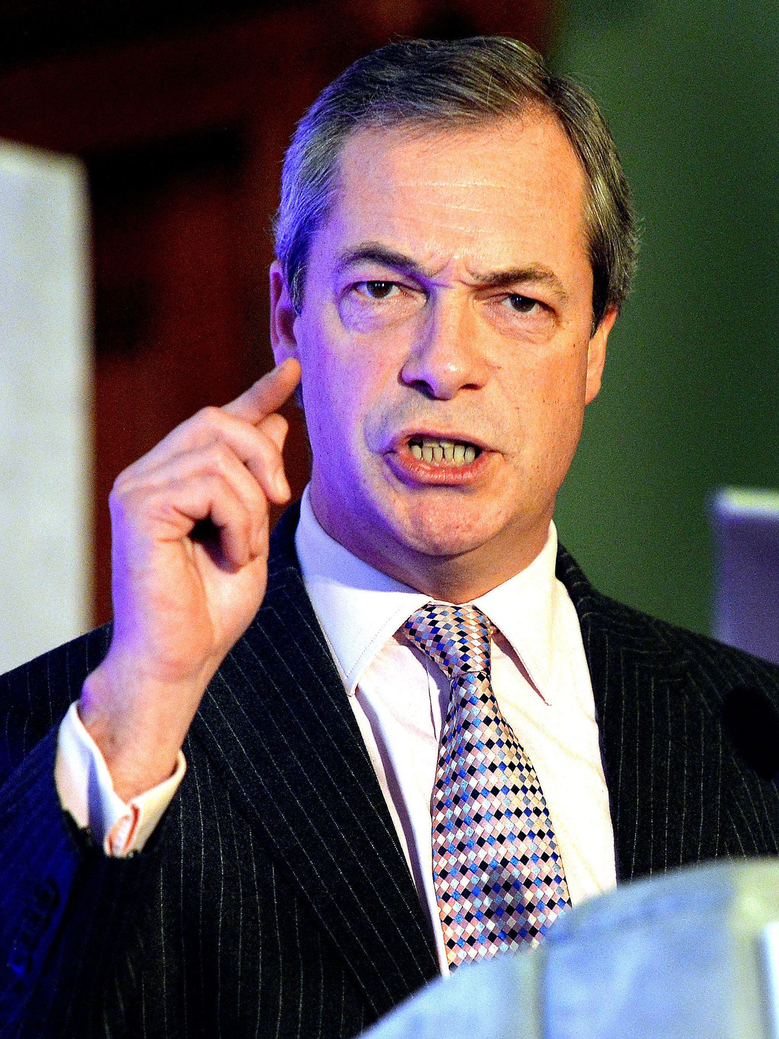 UK Independence Party (Ukip) leader Nigel Farage has named Vladimir Putin as the world leader he most admires, praising the Russian president's handling of the crisis in Syria