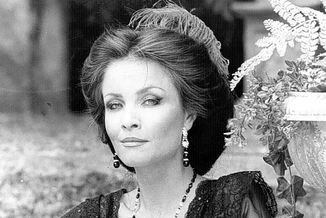 O'Mara as Beatrice in the Open Air Theatre production of 'Much Ado About Nothing' in Regent's Park in 1981