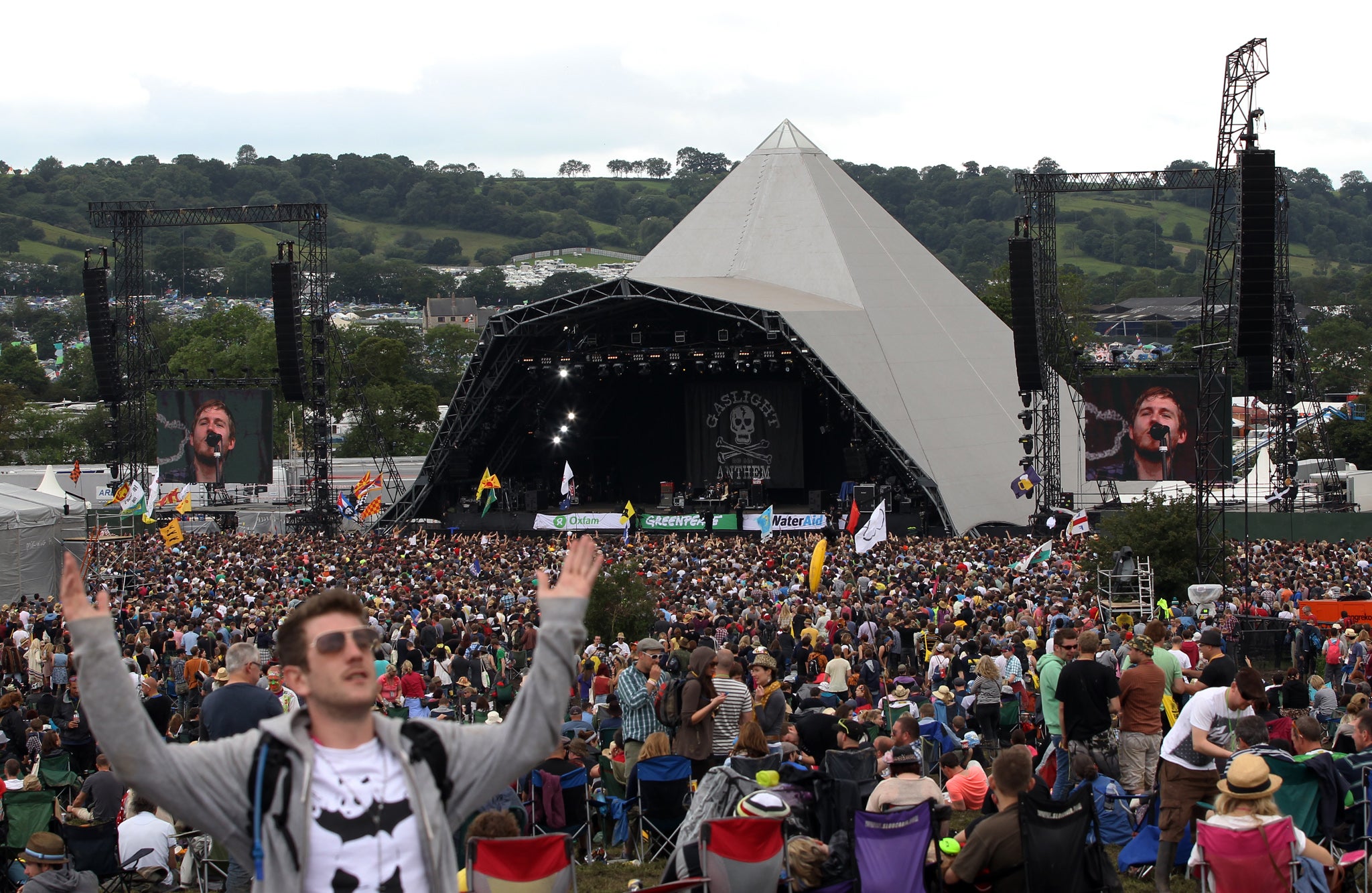 Glastonbury's pyramid stage