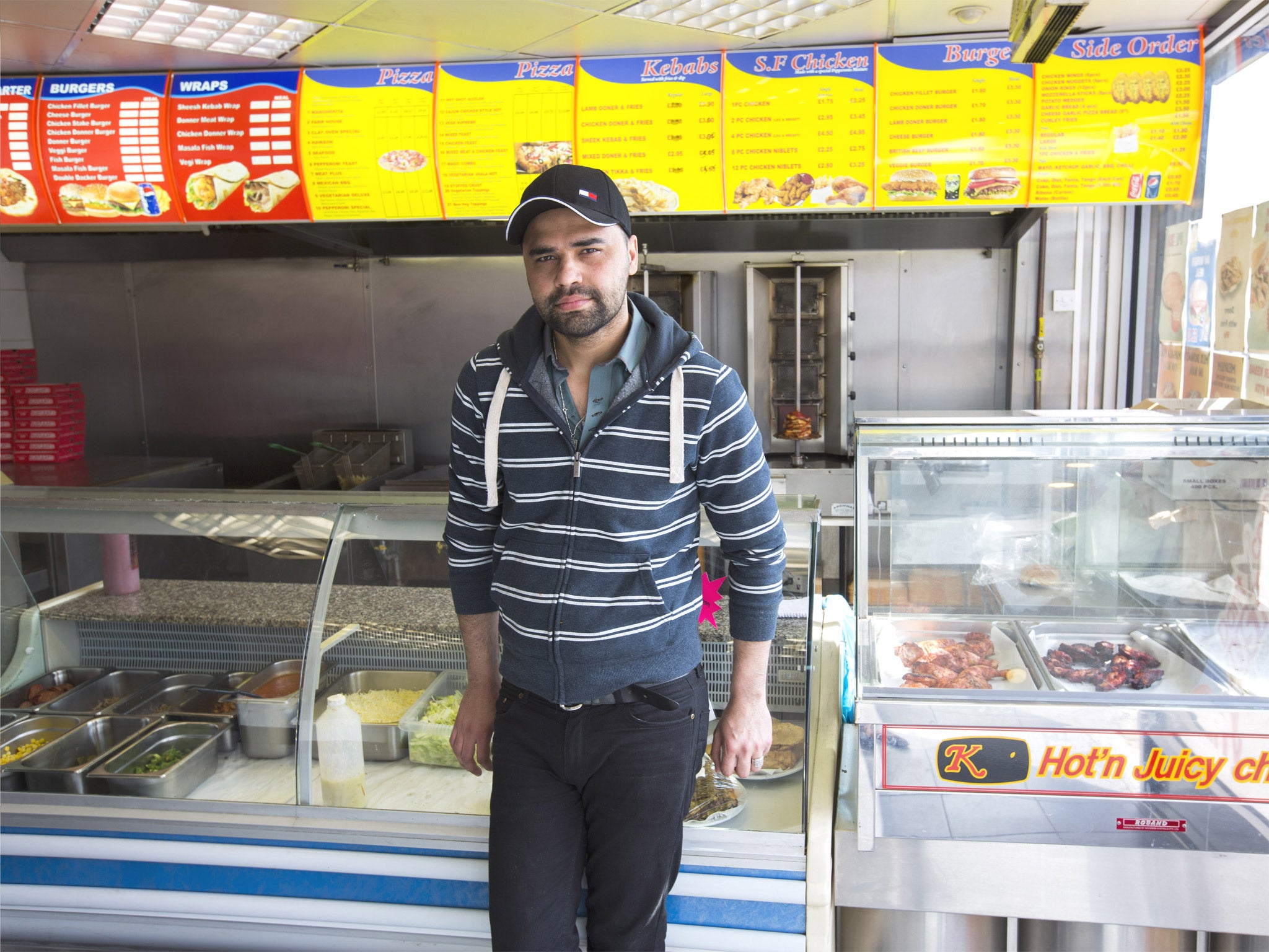 Jan Safi says his fast food shop is especially popular with with schoolchildren
