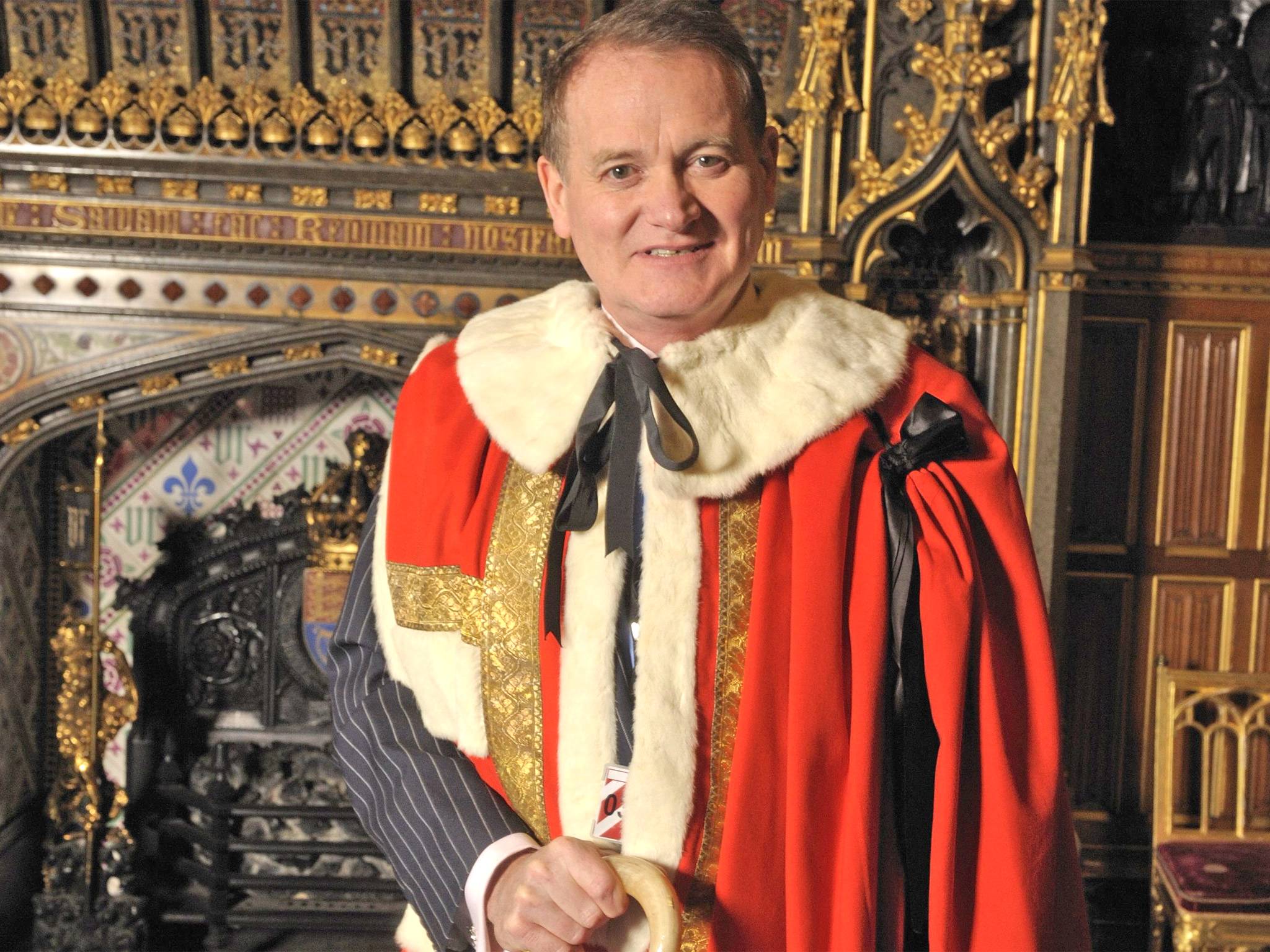 David Maclean on the day he was introduced to the House of Lords as Lord Blencathra of Penrith