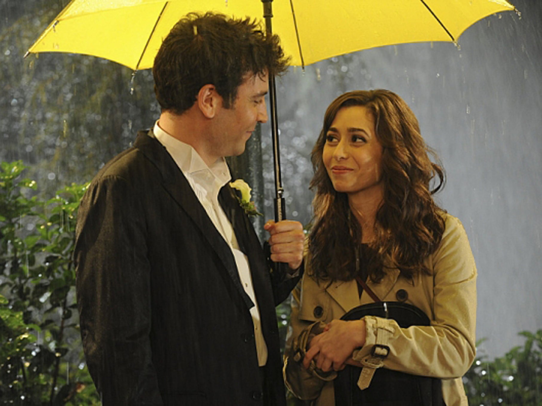 Josh Radnor as Ted and Cristin Milioti as Tracy in the final ever 'How I Met Your Mother'