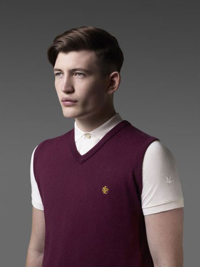 Model wears tank ?65, polo ?65; Lyle & Scott 140 and The 1960 Collection, available from Lyle & Scott 1-2 Carnaby Street, London W1, 0844 244 7000; lyleandscott.com