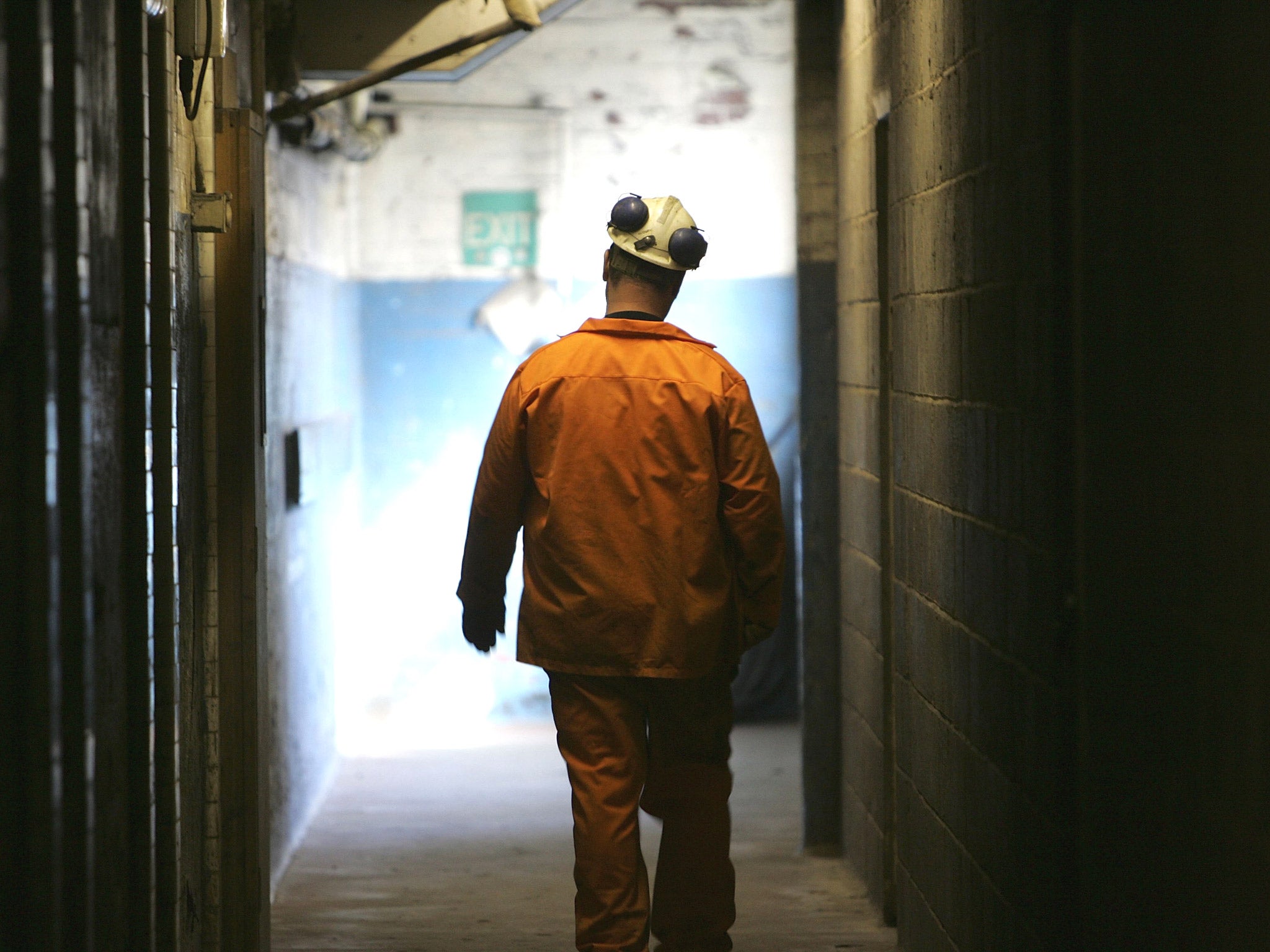 A miner at Hatfield Colliery, the last remaining deep pit in the UK
